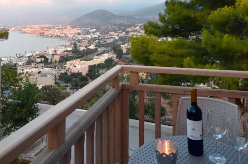 Wine at the balcony